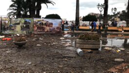 Danni della mareggiata a Rapallo