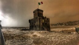 Danni della mareggiata a Rapallo