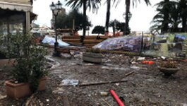 Danni della mareggiata a Rapallo