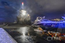 Danni della mareggiata a Rapallo