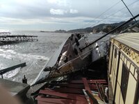 Danni della mareggiata a Rapallo